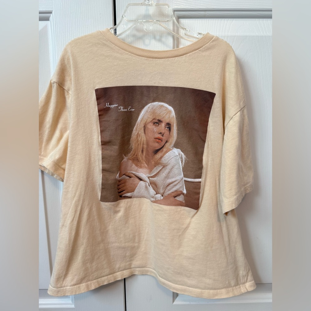 Cream Billie Eilish T-Shirt